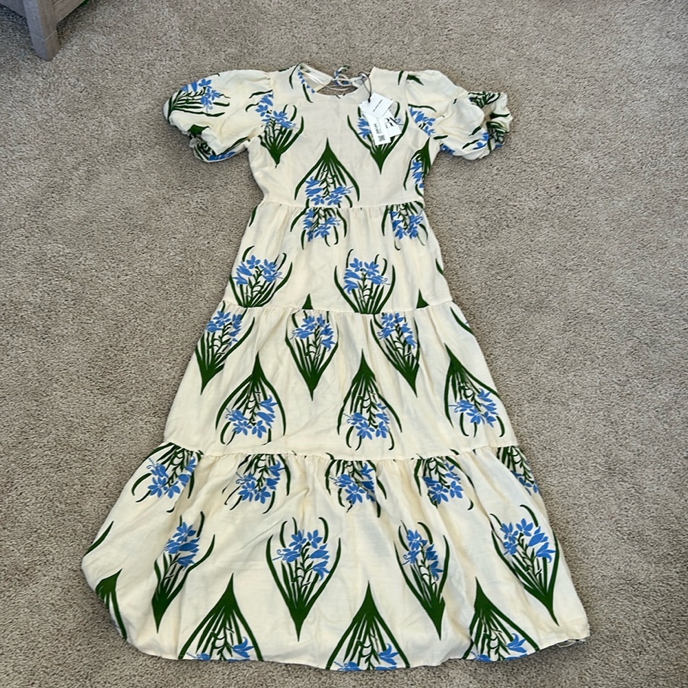 NWT - ZARA TIERED BACKLESS DRESS, THE SOFIA DRESS
